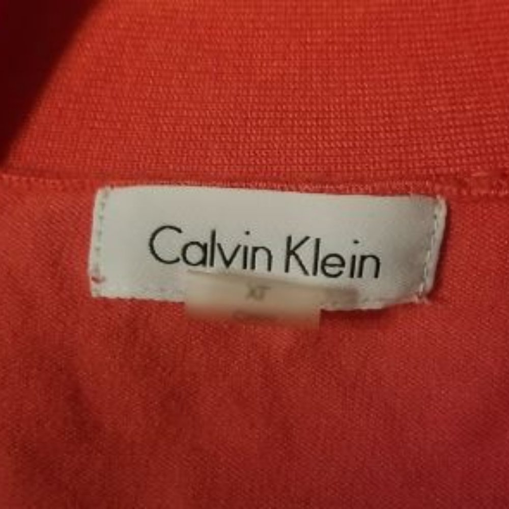 Calvin Klein XL coral 3/4 sleeve length shrug - Picture 2 of 2